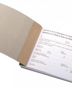 Security Book Firearm Permit