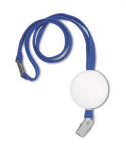 Lanyard with soft PU foam -Available in: Black-Blue