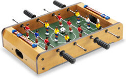 Football table game, self assembled with six players on each sid