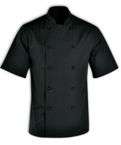 Stanley Unisex Chef Jacket Short Sleeve – Avail in: Black, white