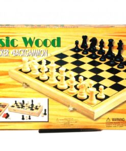 Toy 3 In 1 Classic Wooden Game – Min Order – 10 Units