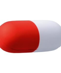 Capsule Shape Stress Ball – Avail in: Blue/White or Red/White