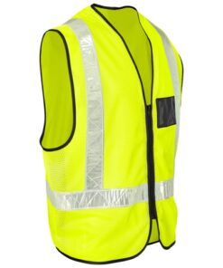 Airport Full-Zip Hi-Viz Reflective Vest – Yellow