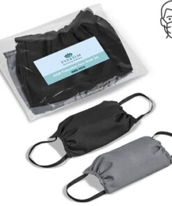 Eva & Elm Adult Polycotton Face Mask Set – Pair