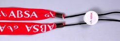 Sports bottle adjustable 19mm woven lanyard with printed disc
