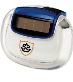Solar pedometer – Available in Black, Blue or Red