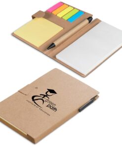 Retrospect A6 Memo Pad, Pen & Sticky Flags – 100% Recycled Paper