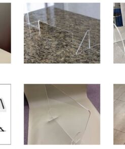 Standing Counter Protective Screen Acrylic With Feet – 600 X 800 X 3MM – Min 5 units